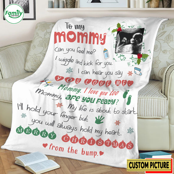 Personalized Gift For Future Mommy Can You Feel Me? Blanket - NT-HB2610223