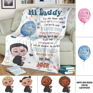 Gift For Daddy The World's Best Dad Belongs To Me Blanket - NT - NN2604224