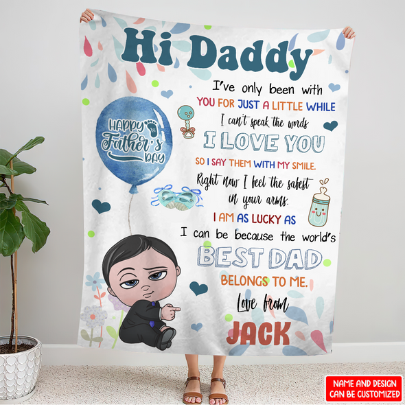 Gift For Daddy The World's Best Dad Belongs To Me Blanket - NT - NN2604224