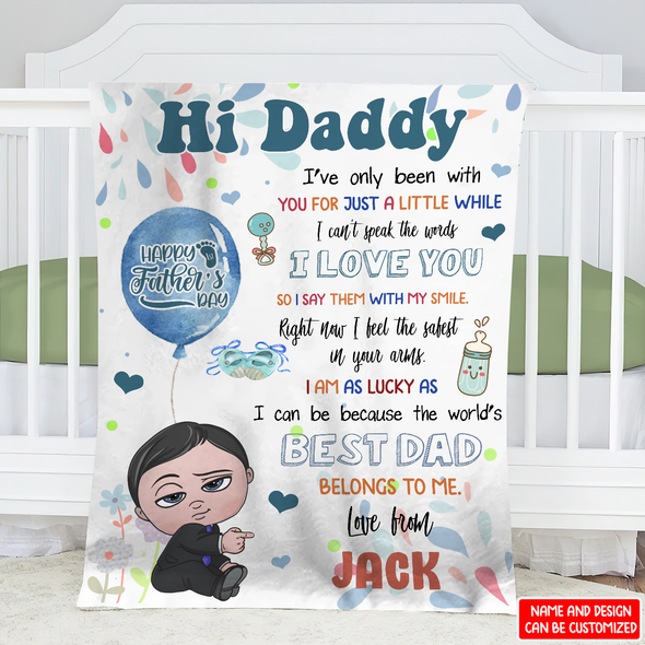 Gift For Daddy The World's Best Dad Belongs To Me Blanket - NT - NN2604224