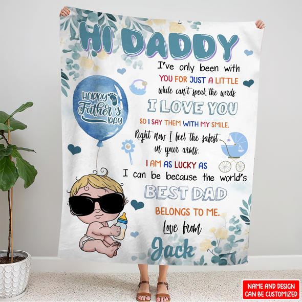 Gift For Daddy The World's Best Dad Belongs To Me Blanket - NT - NN2504221