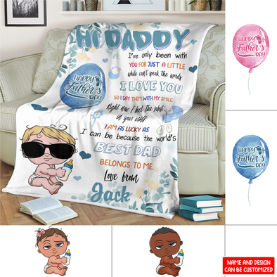 Gift For Daddy The World's Best Dad Belongs To Me Blanket - NT - NN2504221