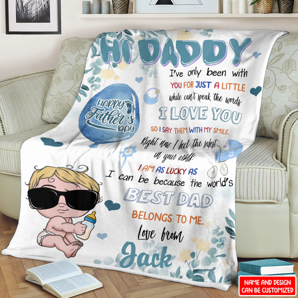 Gift For Daddy The World's Best Dad Belongs To Me Blanket - NT - NN2504221