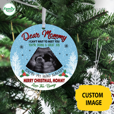 Personalized Gift For Mom Merry Christmas Ornament - Nt