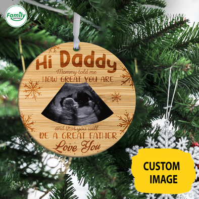 Personalized This Christmas 2021 I'll Be Snuggled Up Two Side Ornament Gift For Dad How Great You Are - Nt
