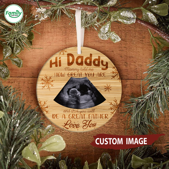 Personalized This Christmas 2021 I'll Be Snuggled Up Two Side Ornament Gift For Dad How Great You Are - Nt