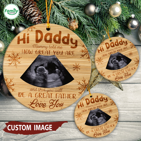 Personalized This Christmas 2021 I'll Be Snuggled Up Two Side Ornament Gift For Dad How Great You Are - Nt