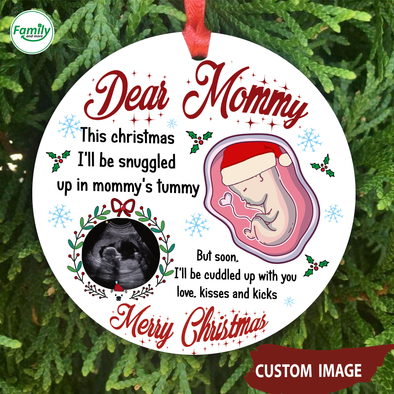 Personalized Gift For Mommy I'll Be Cuddled Up With You Merry Christmas Ornament - Nt