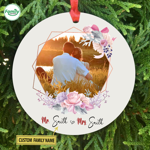 Personalized Gift For Couple Our First Christmas 2021 Ornament - Nt