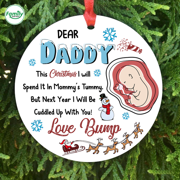 Gift For Daddy Enjoy Christmas Ceramic Ornament - Nt
