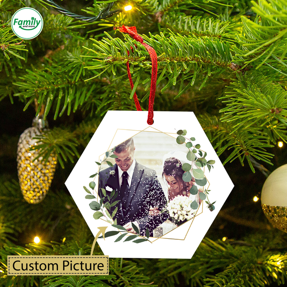 Personalized Gift For New Couple Our First Christmas Ornament - Nt