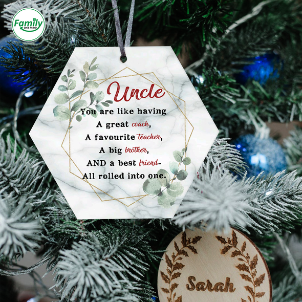 Gift For Uncle Ornament - Nt