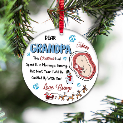Gift For Future Grandpa This Christmas I Will Be Spend It In Mommy's Tummy Ornament - NT - NN0311214