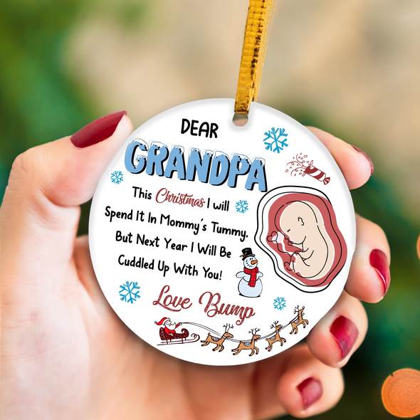 Gift For Future Grandpa This Christmas I Will Be Spend It In Mommy's Tummy Ornament - NT - NN0311214