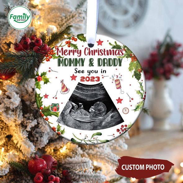 Personalized Gift For Future Mommy & Daddy See You In 2023 Ornament-NT-HB0711222