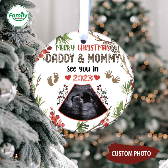 Personalized Gift For Future Mommy & Daddy See You In 2023 Ornament-NT-HB0711224