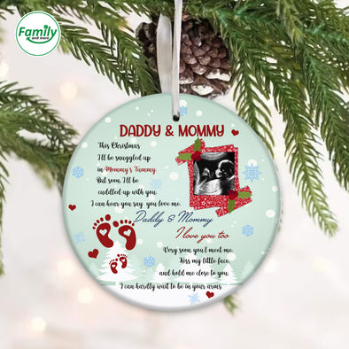 Personalized Gift For Future Daddy And Mommy Very Soon You'll Meet Me Christmas Ornament_NT_-HB1010223