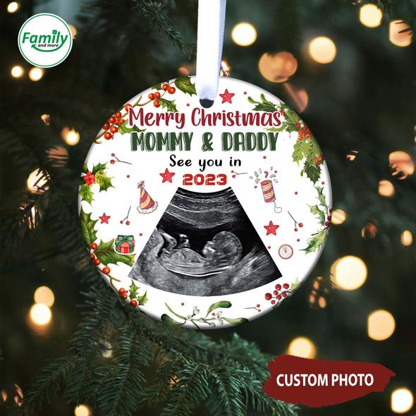 Personalized Gift For Future Mommy & Daddy See You In 2023 Ornament-NT-HB0711222