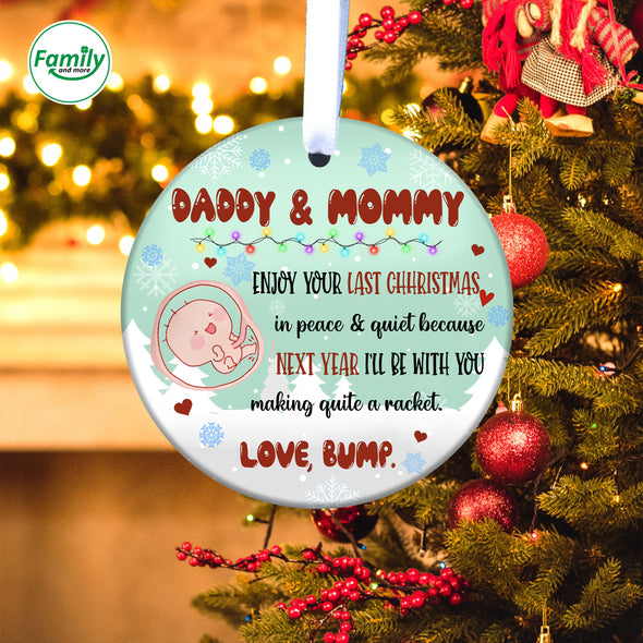 Gift For Future Daddy And Mommy Next Year I'll Be With You Ornament_NT_-HB2810223