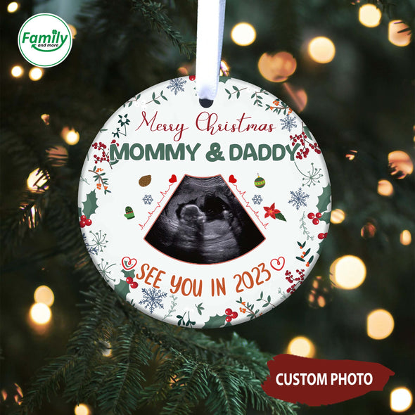 Personalized Gift For Future Mommy & Daddy See You In 2023 Ornament-NT-HB0711221
