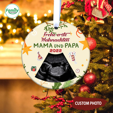 Geschenk für MaMa und PaPa Frohe erste Weihnachten 2022 Ornament_NT_HB1411223