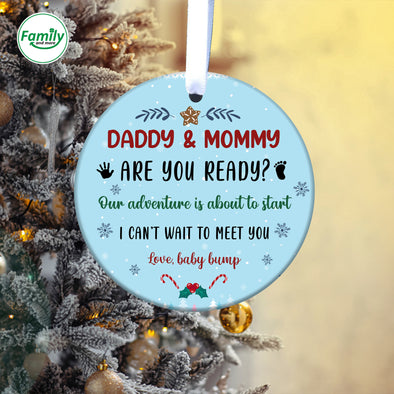 Gift For Daddy And Mommy Are You Read Ornament-NT-HB1110221
