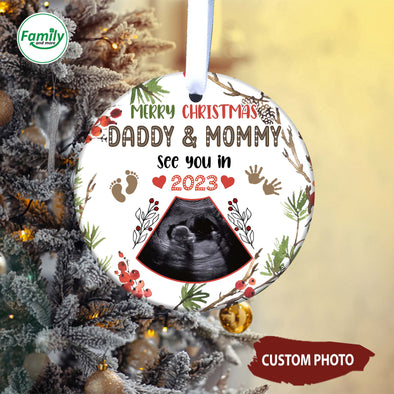 Personalized Gift For Future Mommy & Daddy See You In 2023 Ornament-NT-HB0711224