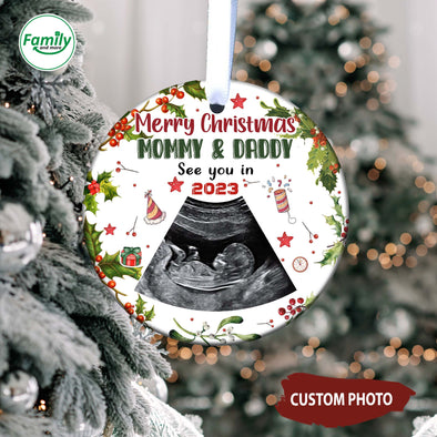 Personalized Gift For Future Mommy & Daddy See You In 2023 Ornament-NT-HB0711222