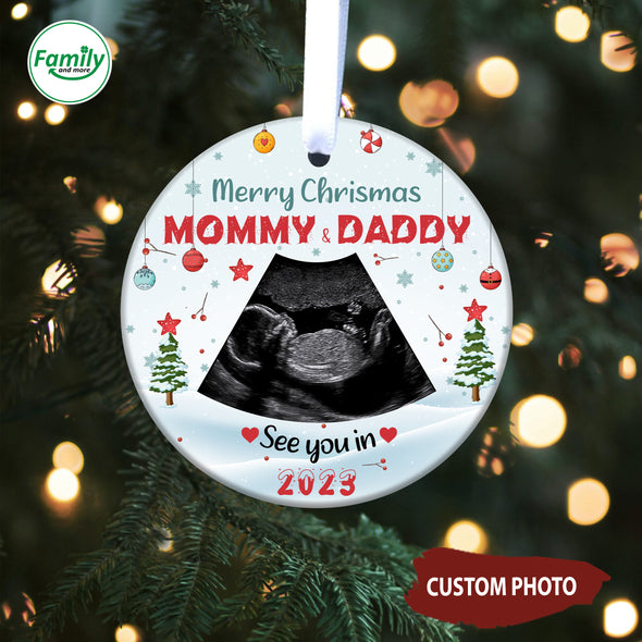 Personalized Gift For Future Mommy & Daddy See You In 2023 Ornament_NT_HB1111222