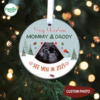 Personalized Gift For Future Daddy And Mommy Merry Christmas See You In 2023 Ornament_NT_HB1511221