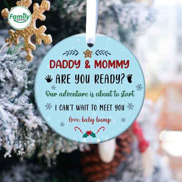 Gift For Daddy And Mommy Are You Read Ornament-NT-HB1110221