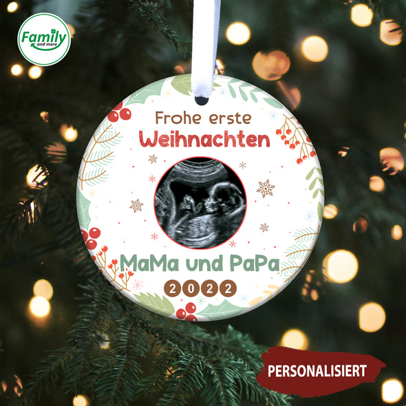 Geschenk für MaMa und PaPa Frohe erste Weihnachten MaMa und PaPa 2022 Ornament_NT_HB2311221