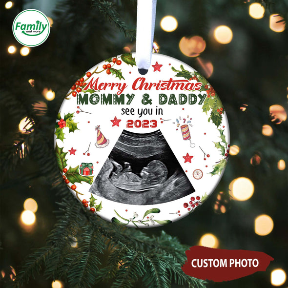Personalized Gift For Future Mommy & Daddy See You In 2023 Ornament-NT-HB0911221