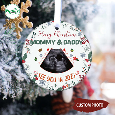 Personalized Gift For Future Mommy & Daddy See You In 2023 Ornament-NT-HB0711221