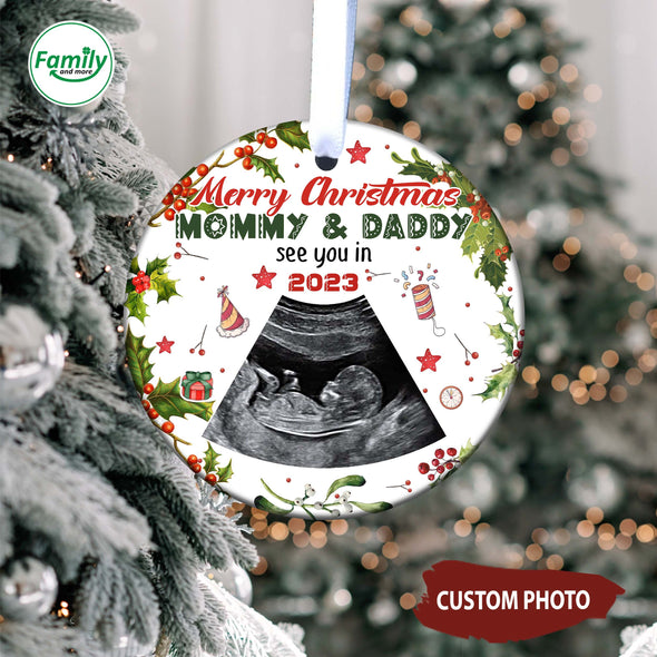 Personalized Gift For Future Mommy & Daddy See You In 2023 Ornament-NT-HB0911221