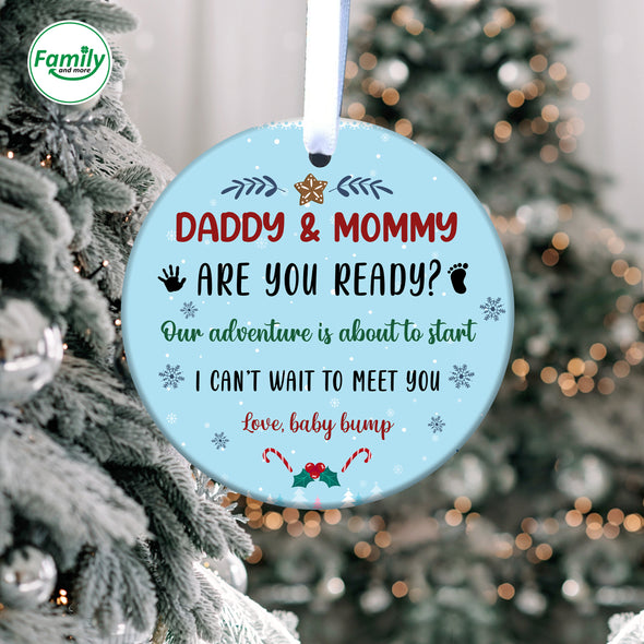 Gift For Daddy And Mommy Are You Read Ornament-NT-HB1110221