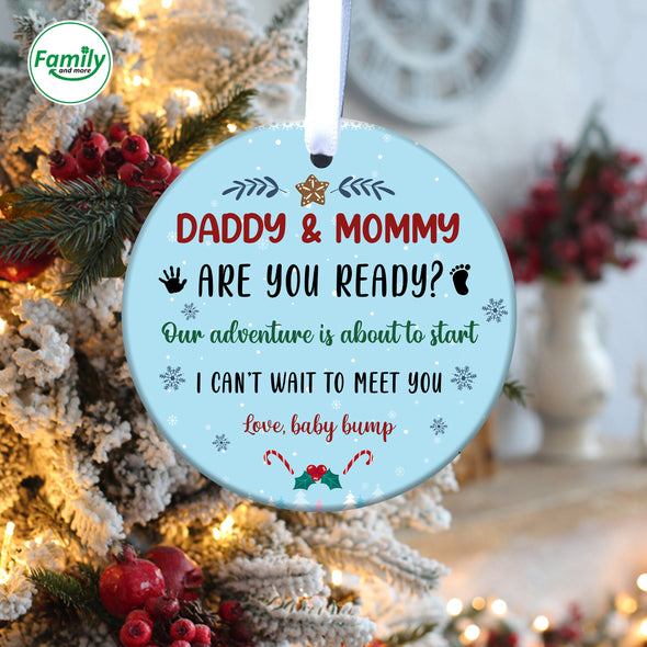 Gift For Daddy And Mommy Are You Read Ornament-NT-HB1110221
