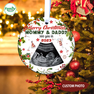 Personalized Gift For Future Mommy & Daddy See You In 2023 Ornament-NT-HB0911221
