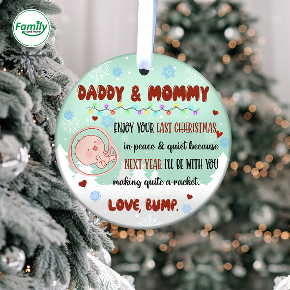 Gift For Future Daddy And Mommy Next Year I'll Be With You Ornament_NT_-HB2810223