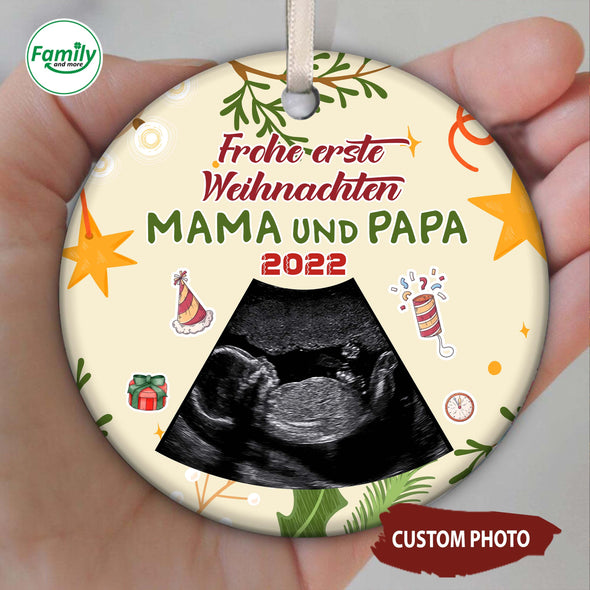 Geschenk für MaMa und PaPa Frohe erste Weihnachten 2022 Ornament_NT_HB1411223