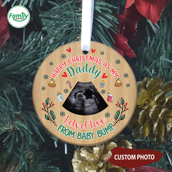 Personalized Gift For Future Daddy Happy Christmas Ornament - NT - HB2609223