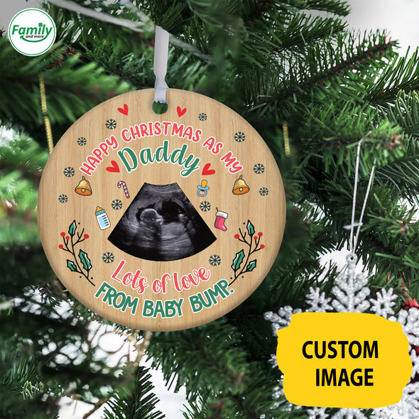 Personalized Gift For Future Daddy Happy Christmas Ornament - NT - HB2609223