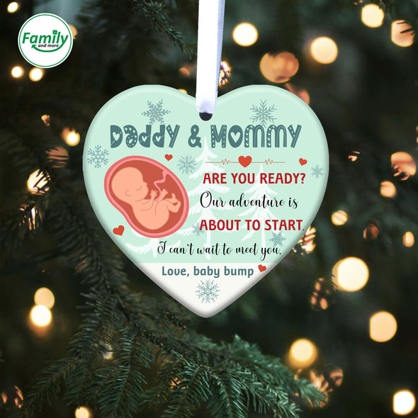 Gift For Future Mommy And Daddy Are You Ready? Christmas Ornament-NT-HB1711222