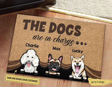 Gift For Dog The Dogs Are In Charge Doormat - NT - NN1803221