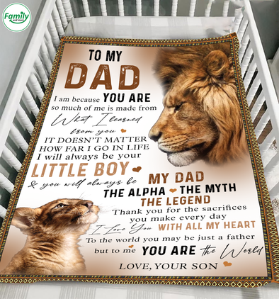 To my Dad I love you with all my heart-nt Fleece Blanket