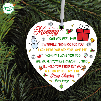 Gift For Mom I Love You Ceramic Ornament - Nt