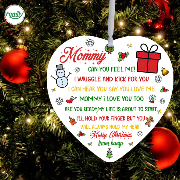 Gift For Mom I Love You Ceramic Ornament - Nt