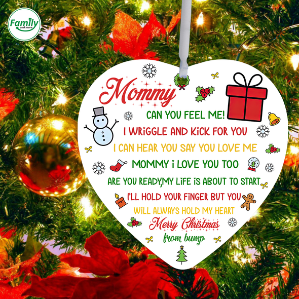 Gift For Mom I Love You Ceramic Ornament - Nt