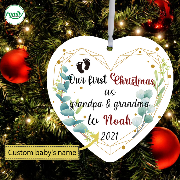 Gift For Future Grandparent Our First Christmas Ornament - NT - NN.21.09.29.1