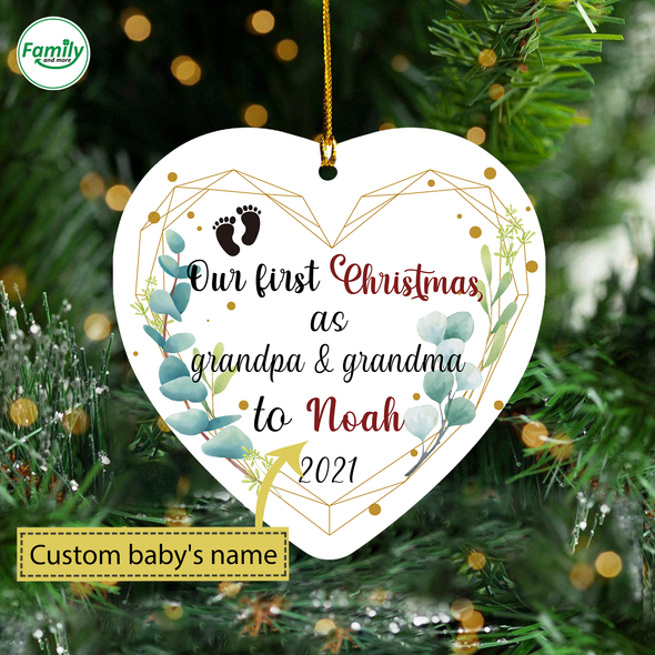 Gift For Future Grandparent Our First Christmas Ornament - NT - NN.21.09.29.1